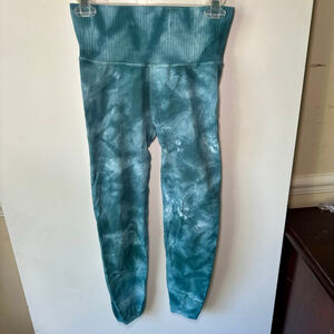 Women's FP Movement Teal Tie-Dye Leggings Size M/L